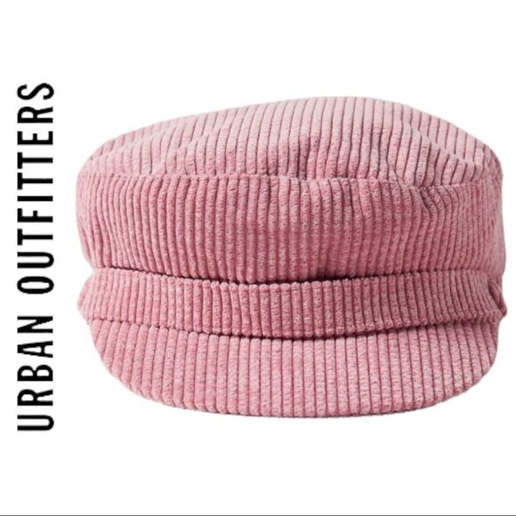 NEW Urban Outfitters UO Pink Corduroy Fisherman Cap Hat - Picture 2 of 3